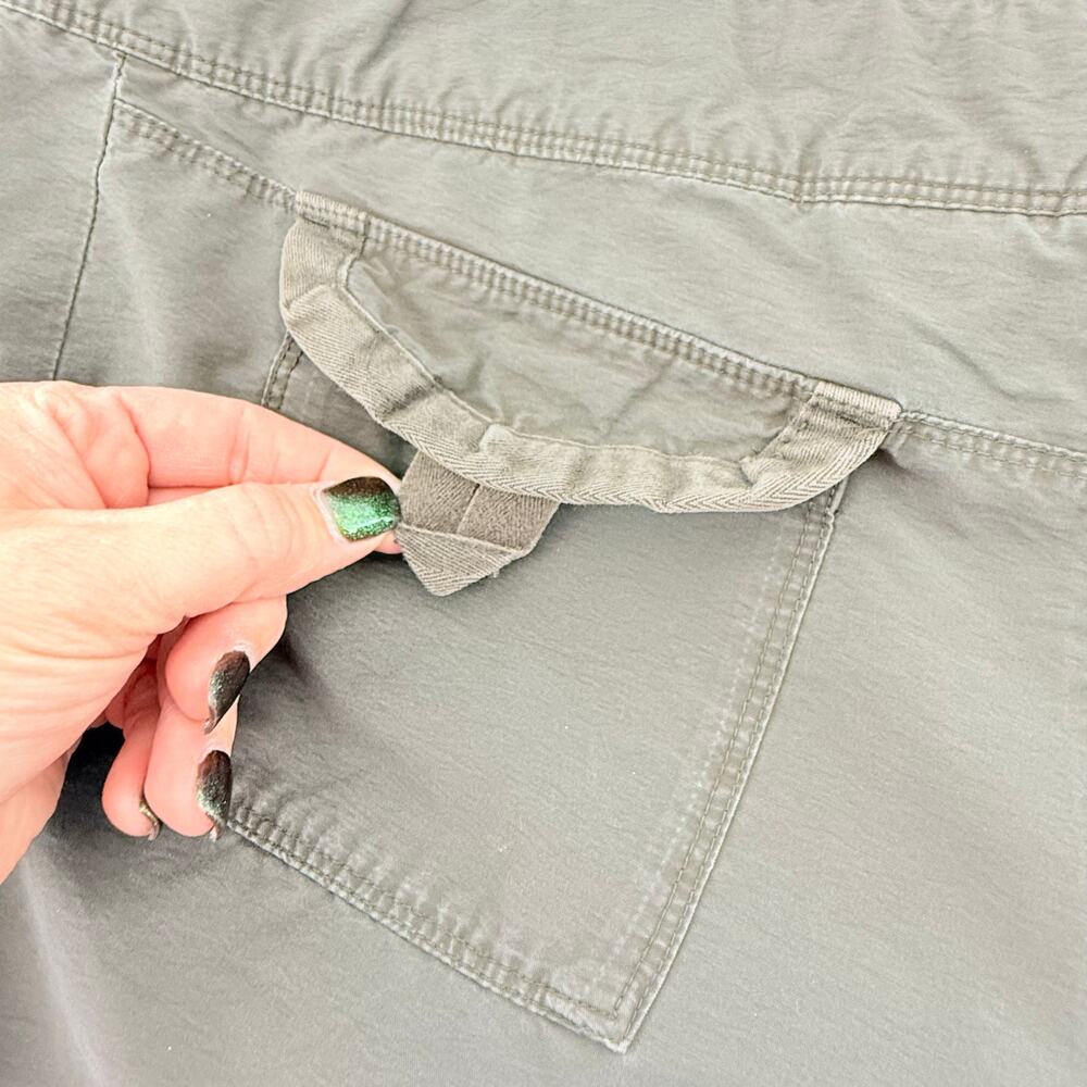 Nike Utility Military Style Pants Womens L Olive Green Drawstring Hem - Picture 8 of 9